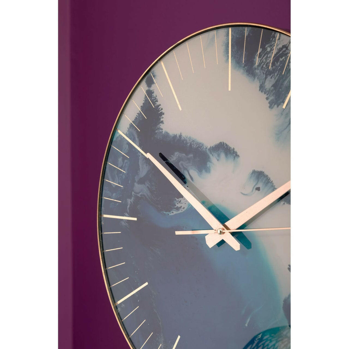 Celina Blue Abstract Wall Clock.