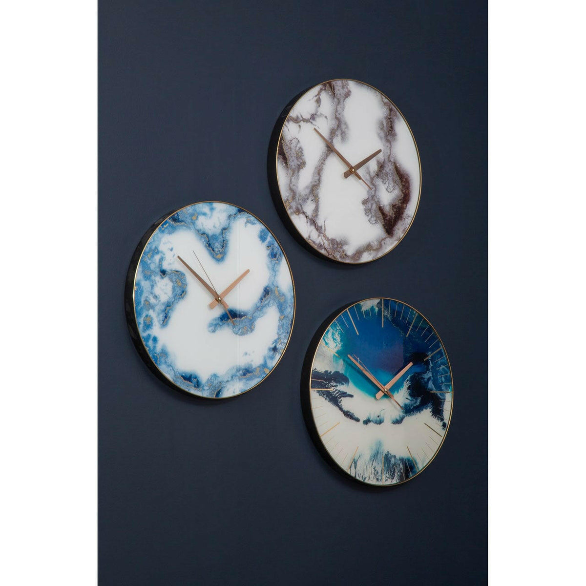 Celina Blue Abstract Wall Clock.