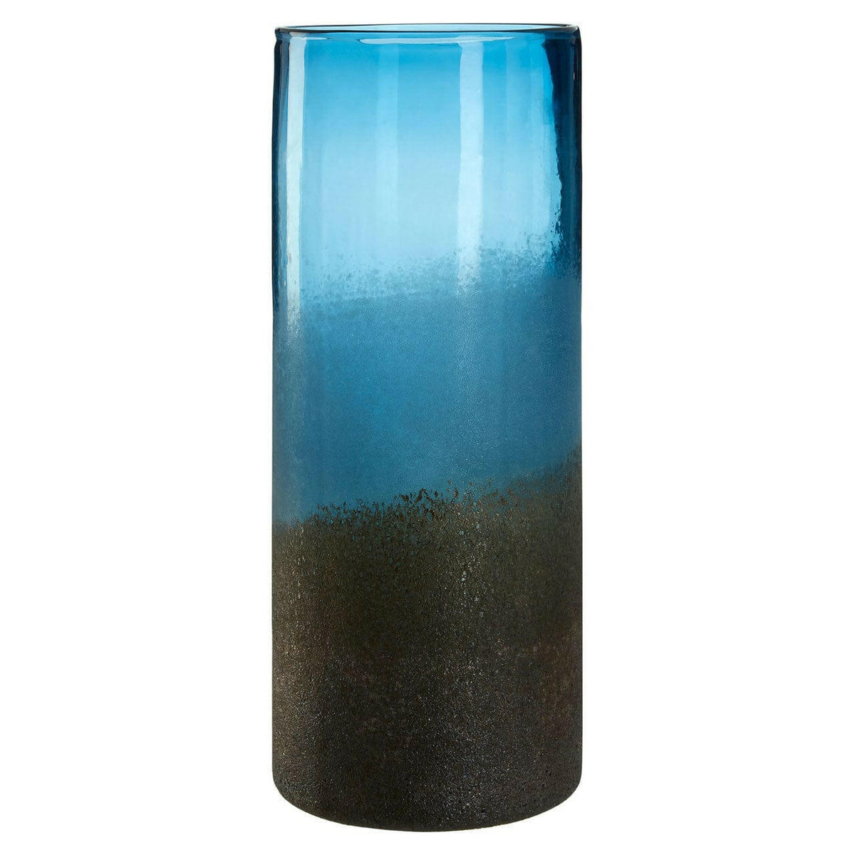 Chiara Large Blue Sand Effect Vase.