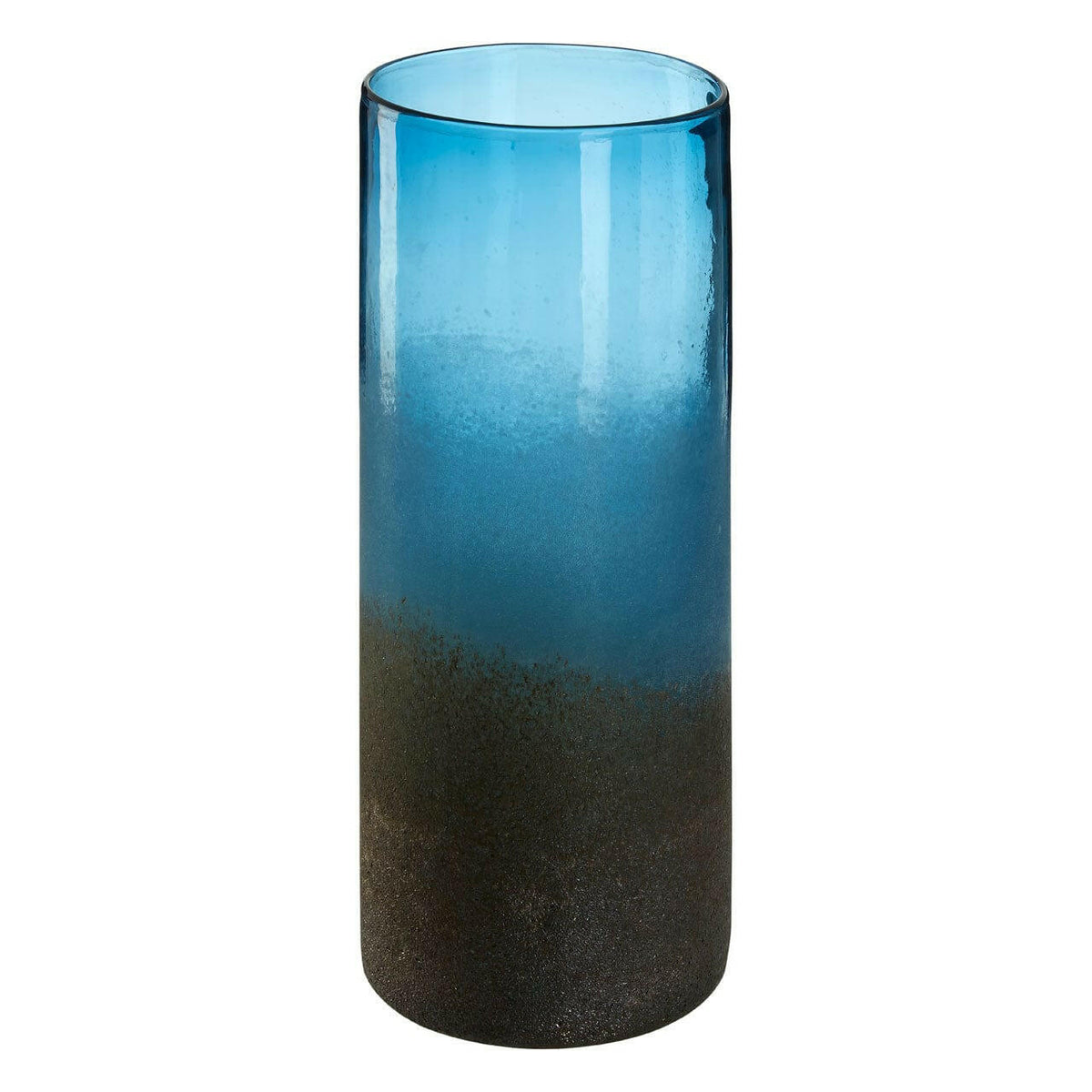 Chiara Large Blue Sand Effect Vase.