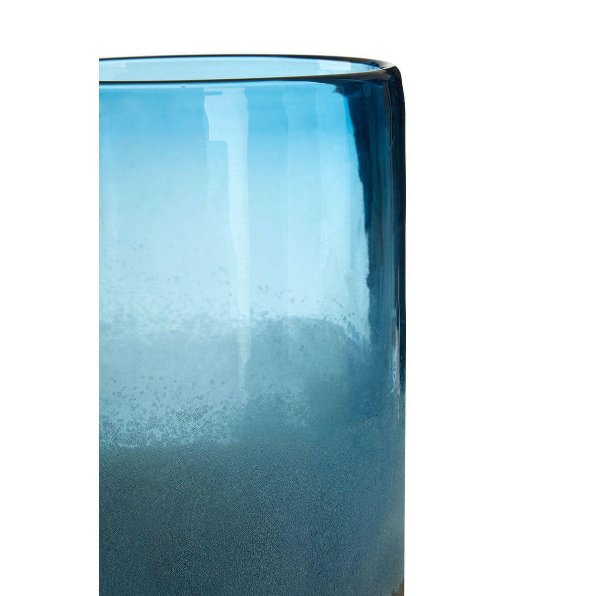 Chiara Large Blue Sand Effect Vase.