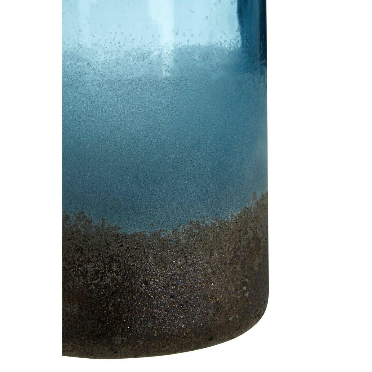 Chiara Large Blue Sand Effect Vase.
