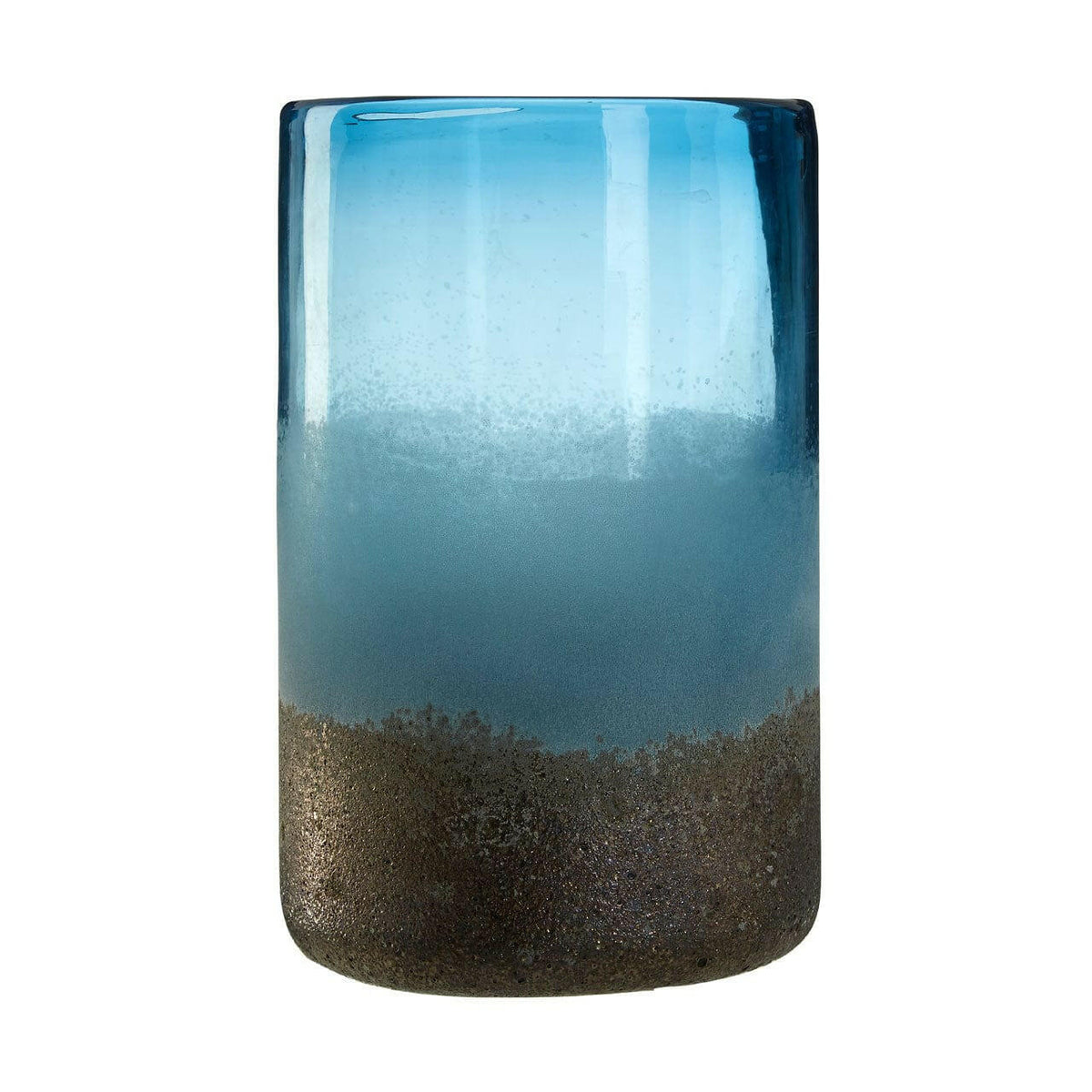 Chiara Medium Blue Sand Effect Vase.