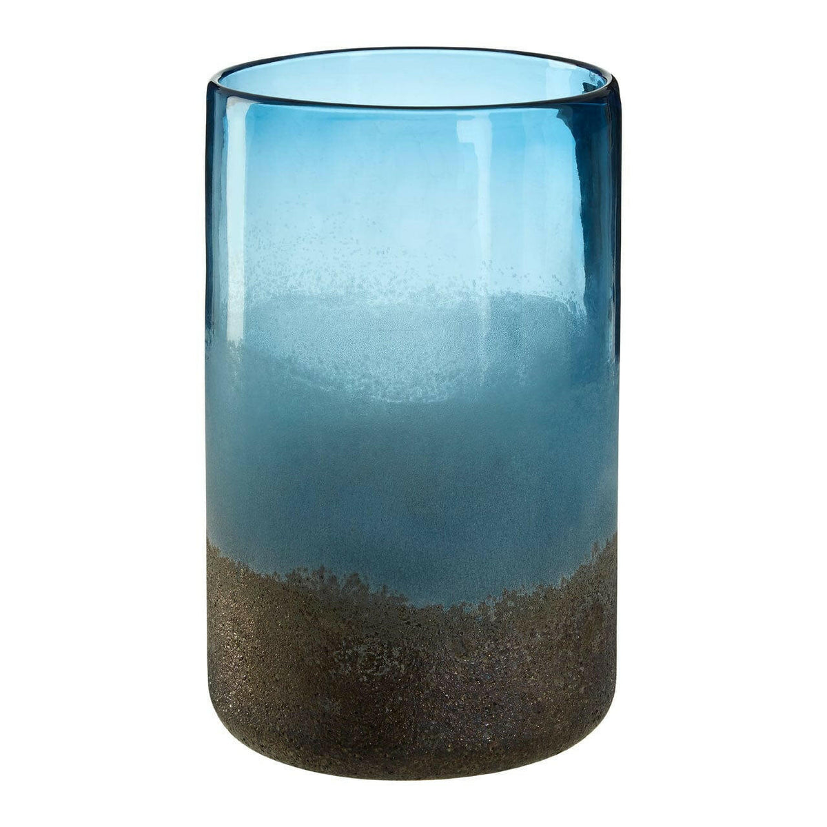 Chiara Medium Blue Sand Effect Vase.