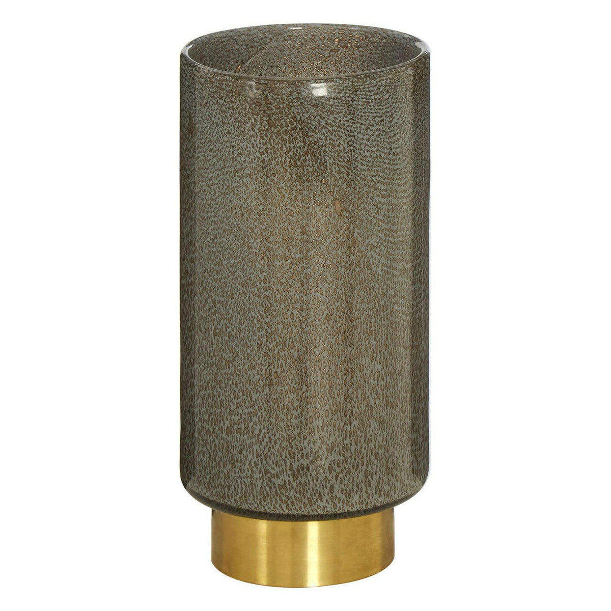 Cleo Large Grey And Gold Vase.