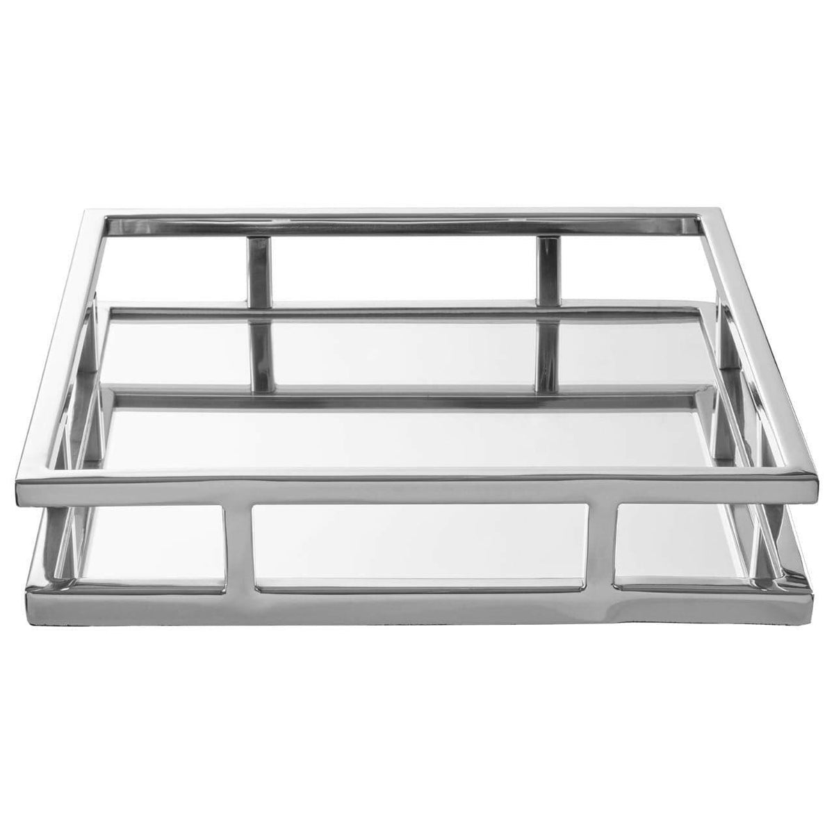 Cruzar Silver Square Tray.