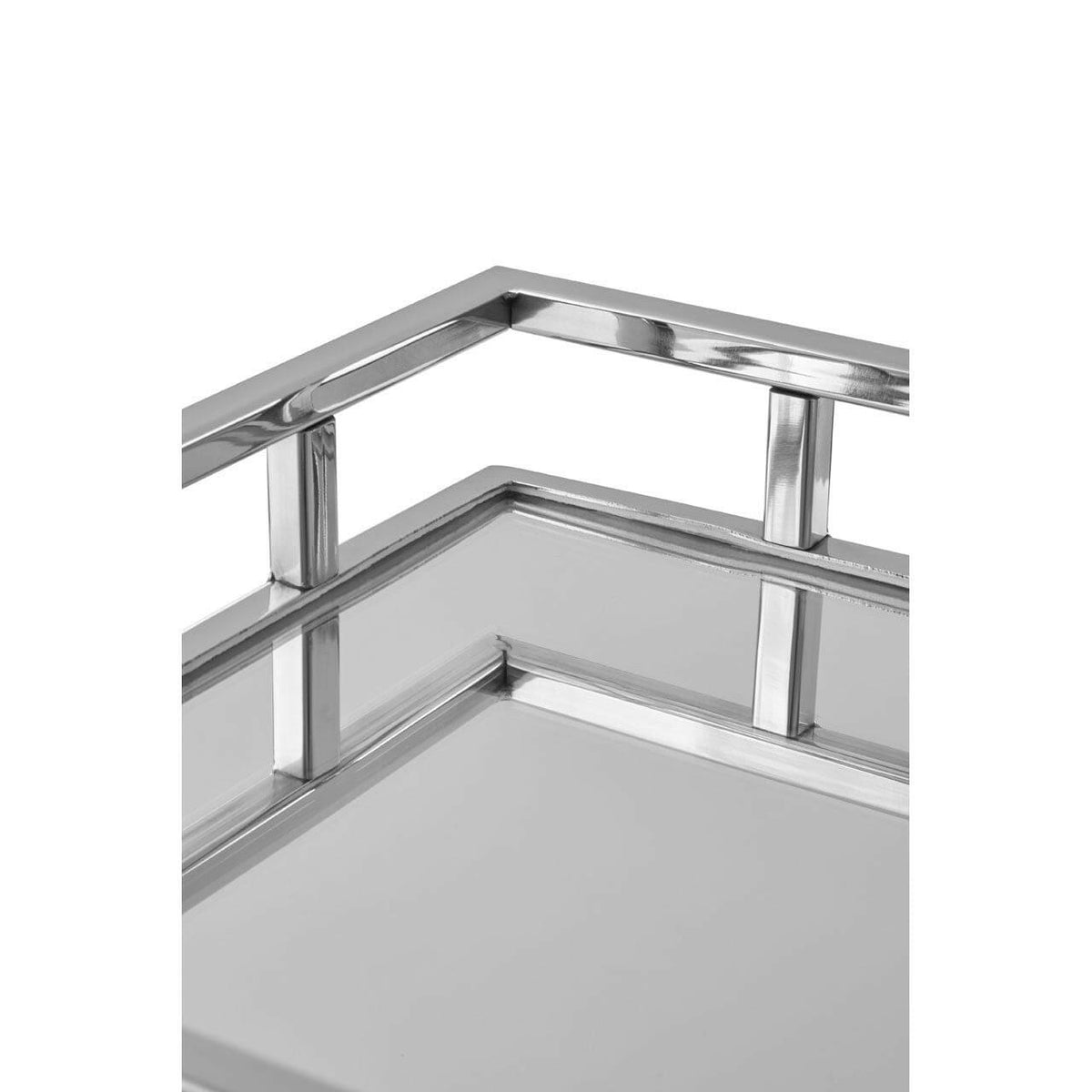 Cruzar Silver Square Tray.