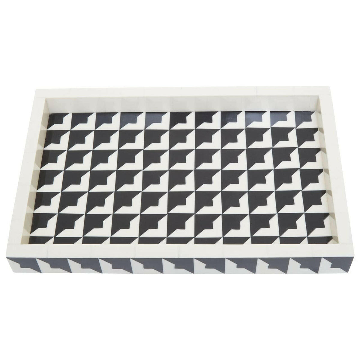 Davino Black And White Tray.