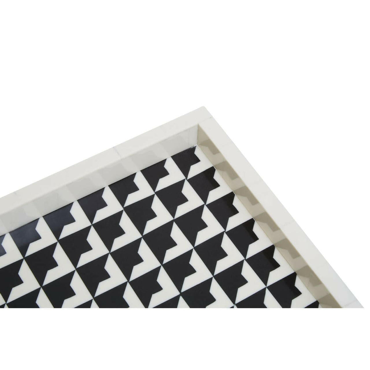 Davino Black And White Tray.