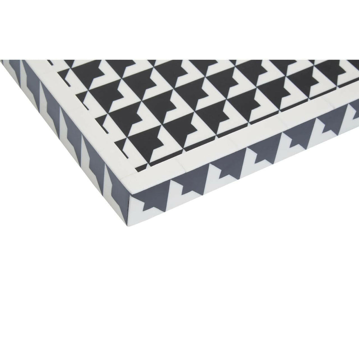 Davino Black And White Tray.