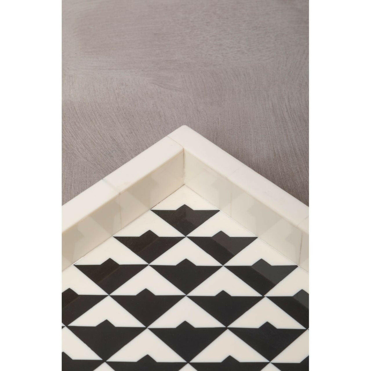 Davino Black And White Tray.