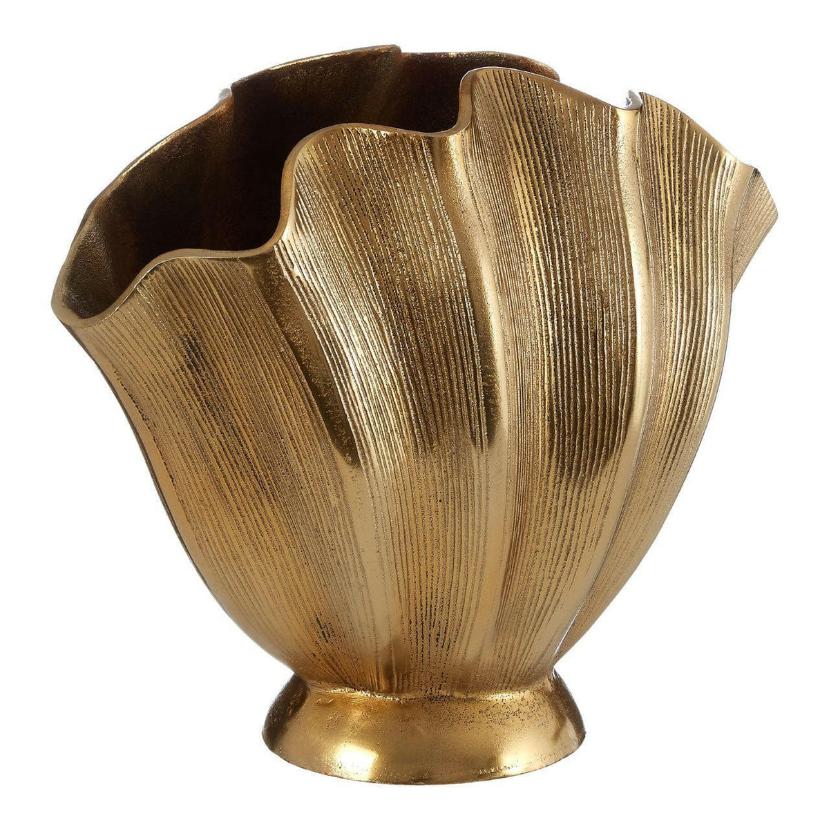 Estrella Small Gold Finish Vase.