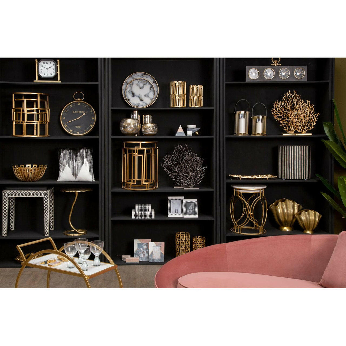 Estrella Small Gold Finish Vase.