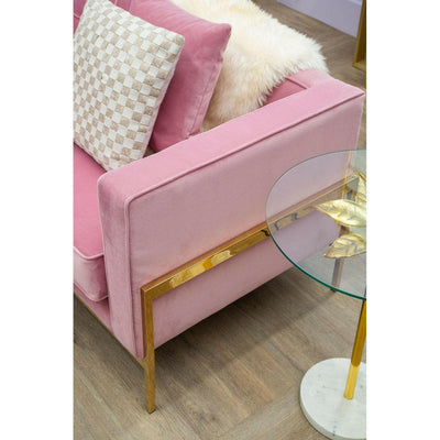 Hamilton Interiors Accessories Fifty Five South Gold Check Square Cushion House of Isabella UK