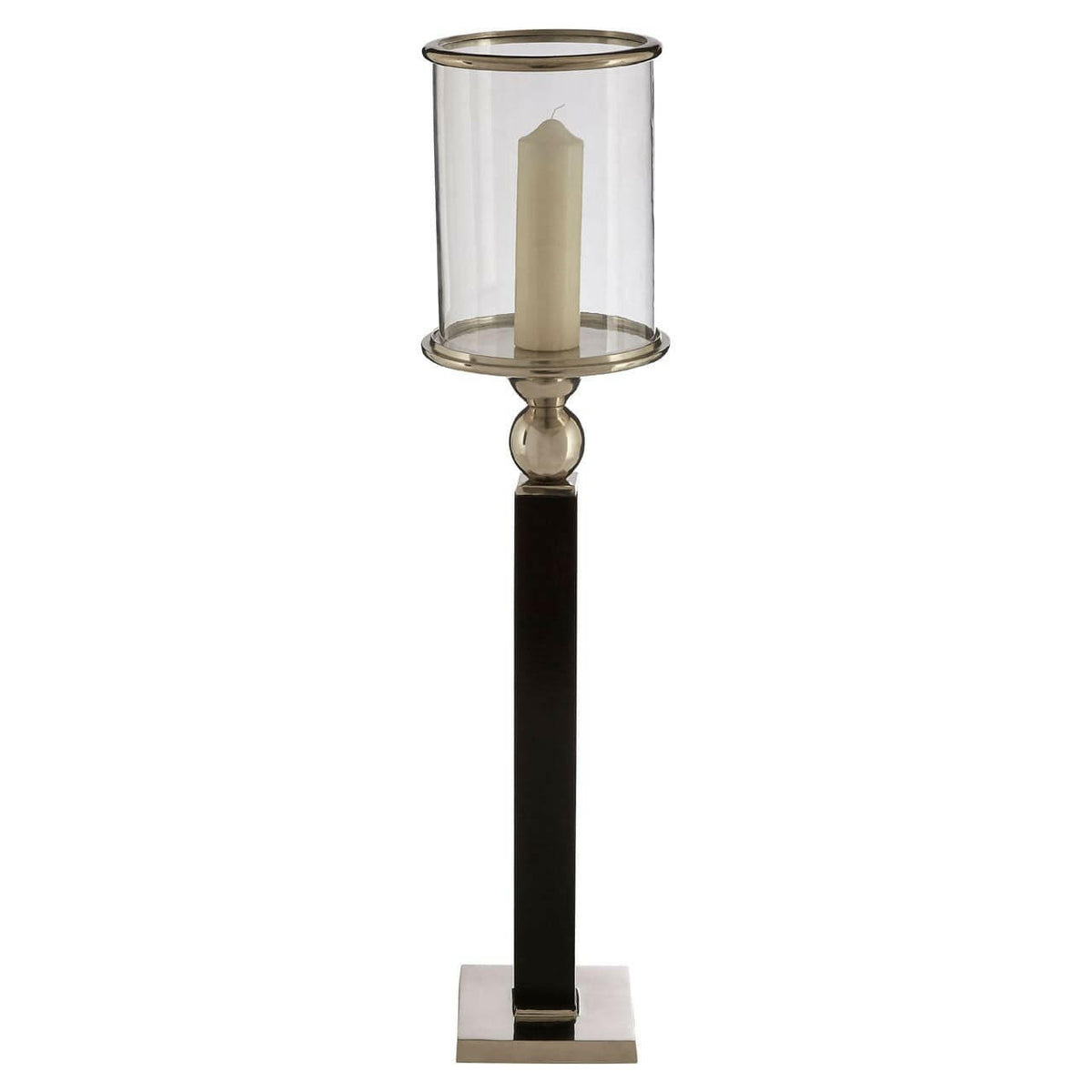 Fifty Five South Large Black Candle Holder.