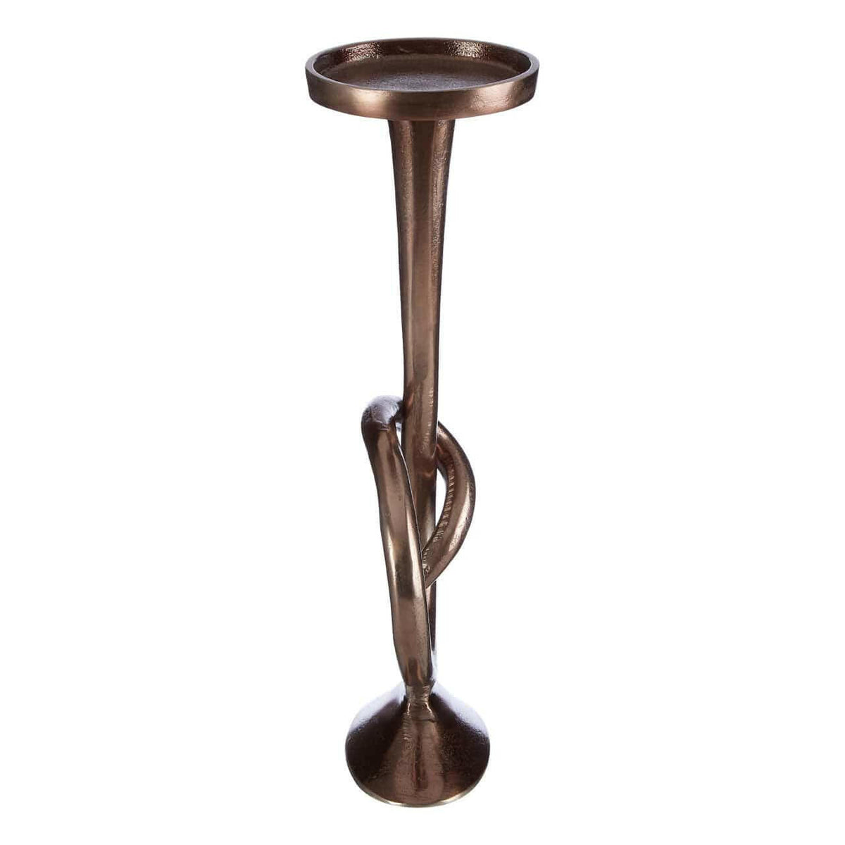 Fifty Five South Twist Bronze Candle Holder.