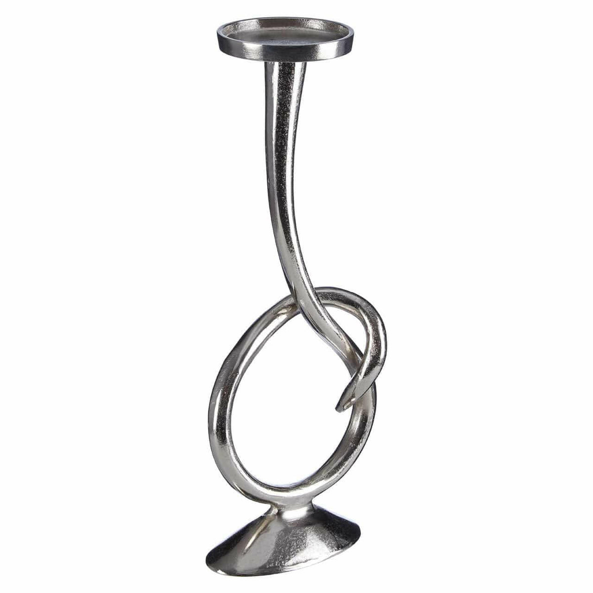 Fifty Five South Twist Nickel Candle Holder.