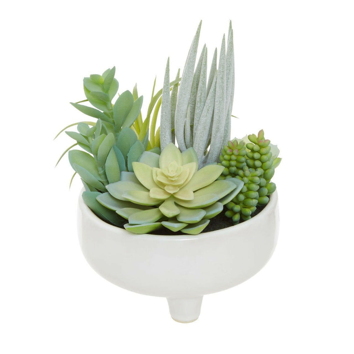 artificial succulents in pots uk Fiorantina Mixed Succulents In Large Ceramic Pot