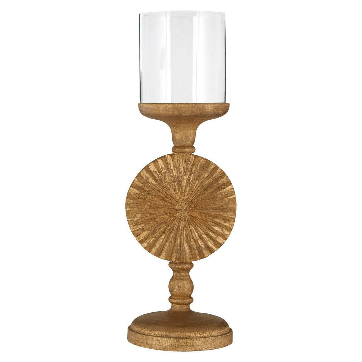 Fluted Disc Candle Holder.