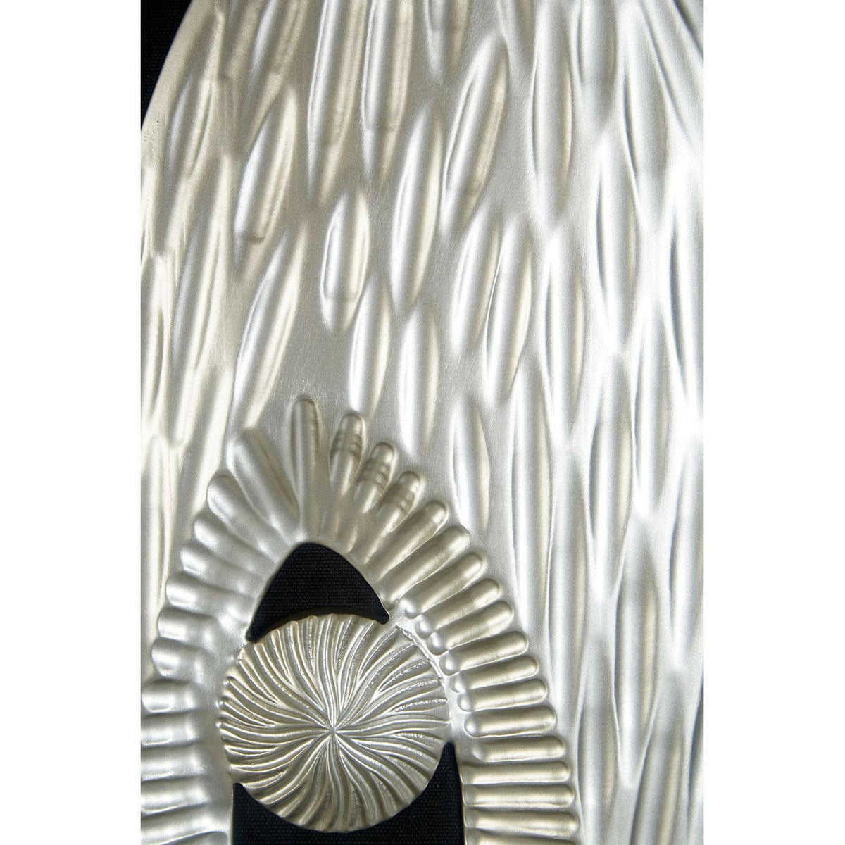 Framed Oval Side Hole Wall Art.