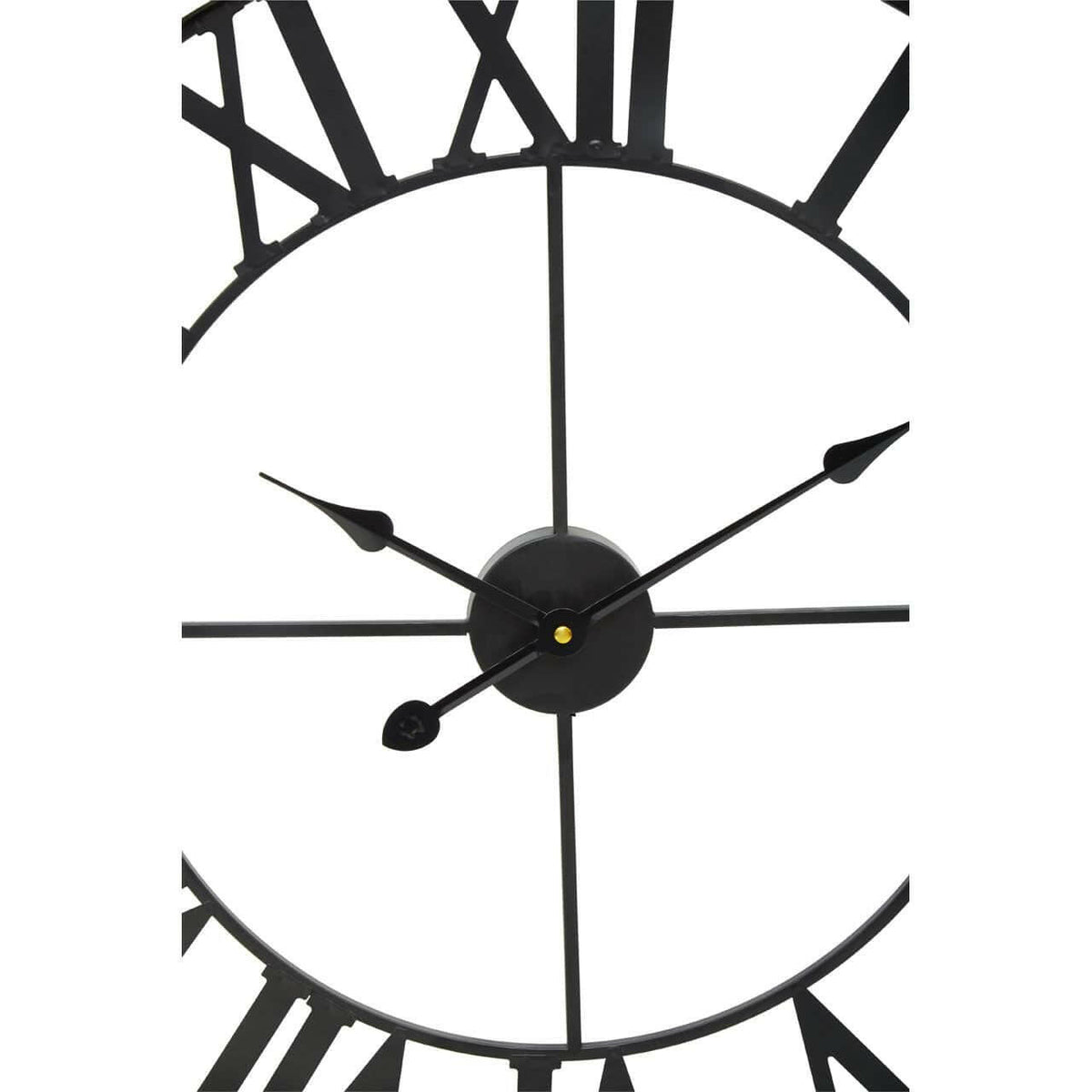 Genova Black Metal Wall Clock.