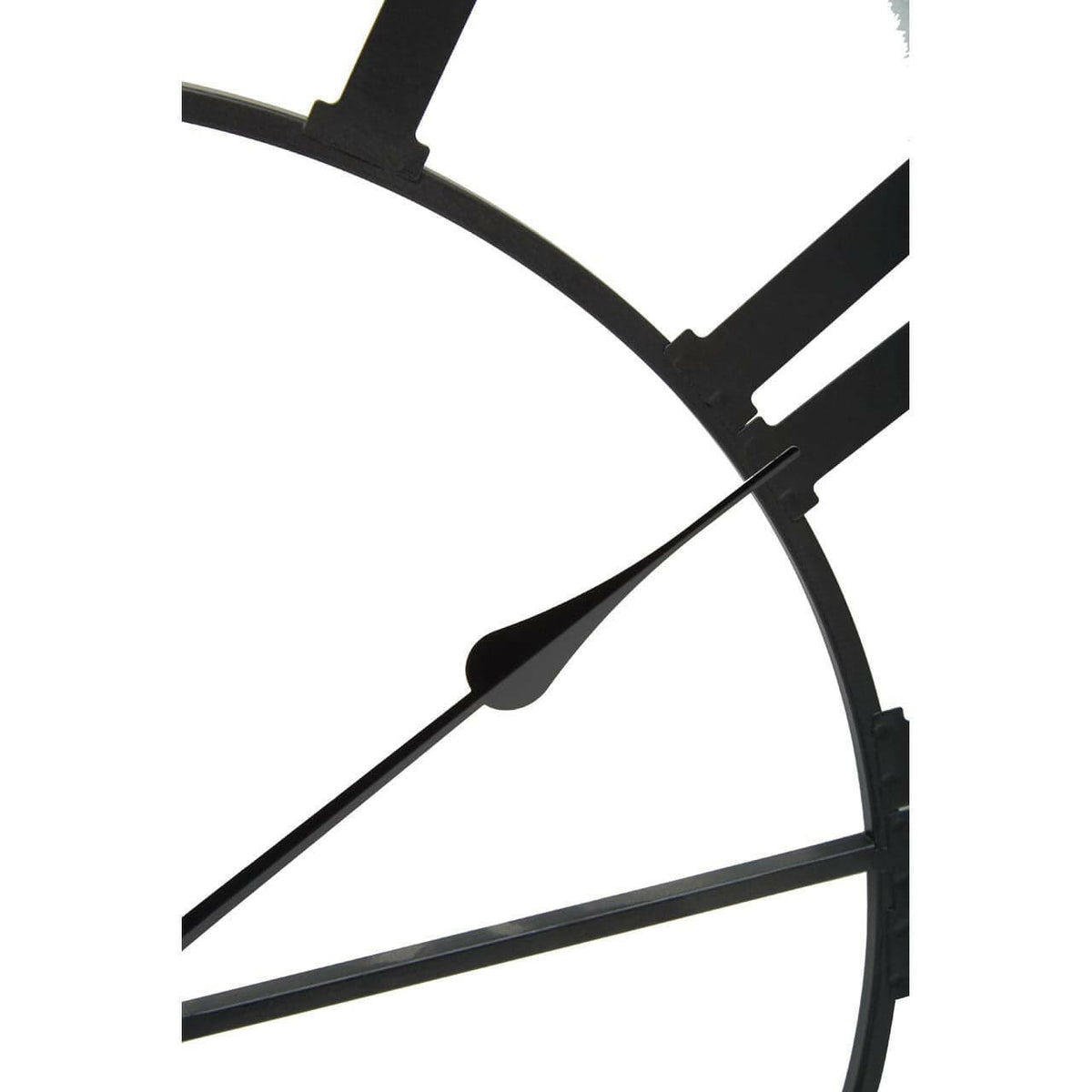 Genova Black Metal Wall Clock.
