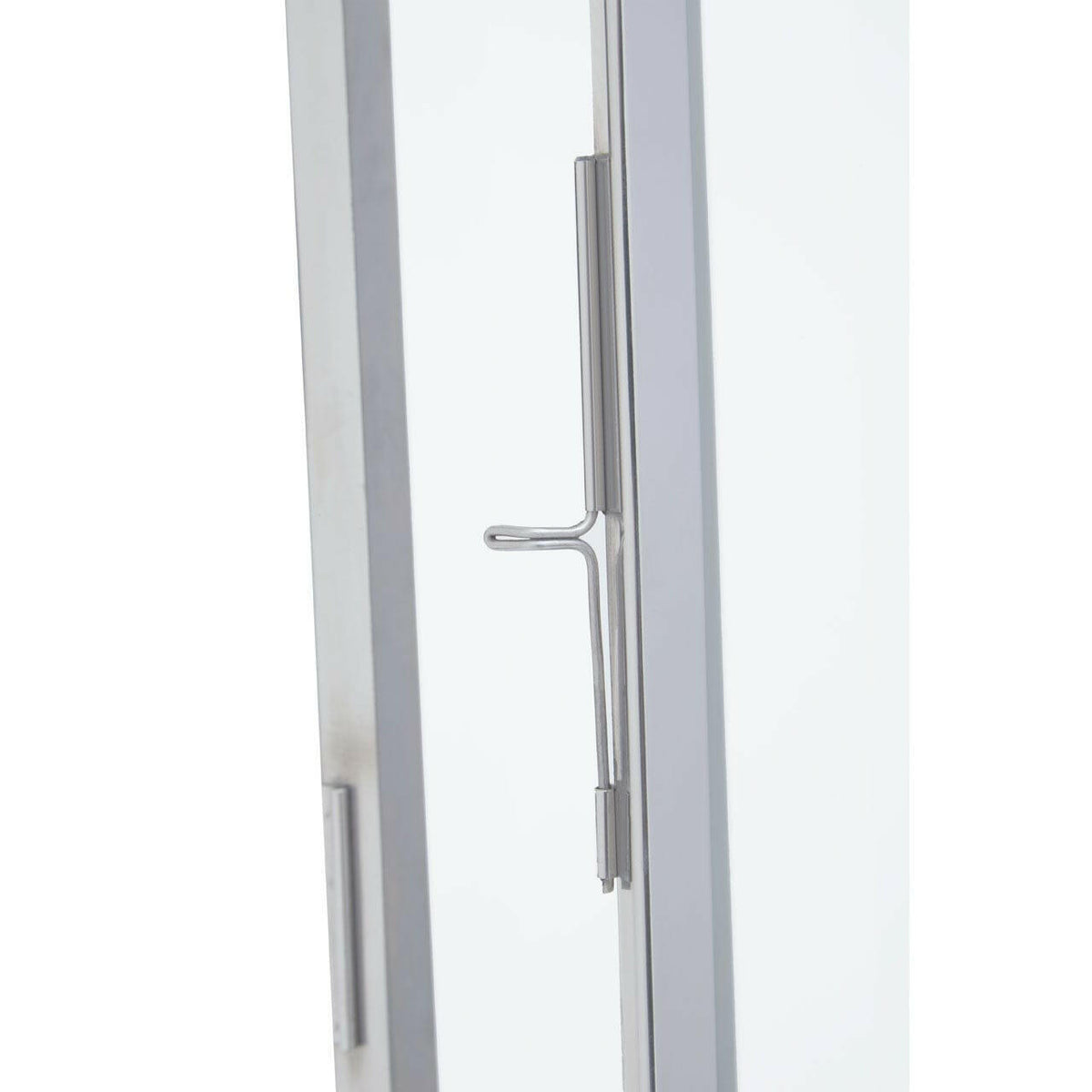 Herber Large Silver Finish Lantern.