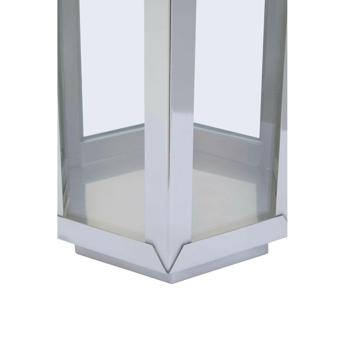Herber Medium Silver Finish Lantern.