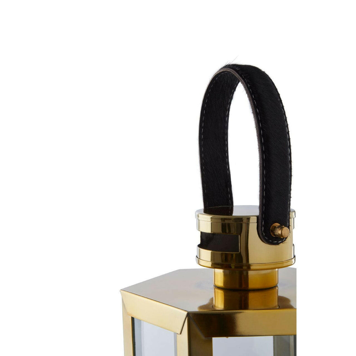 Herber Small Gold Finish Lantern.