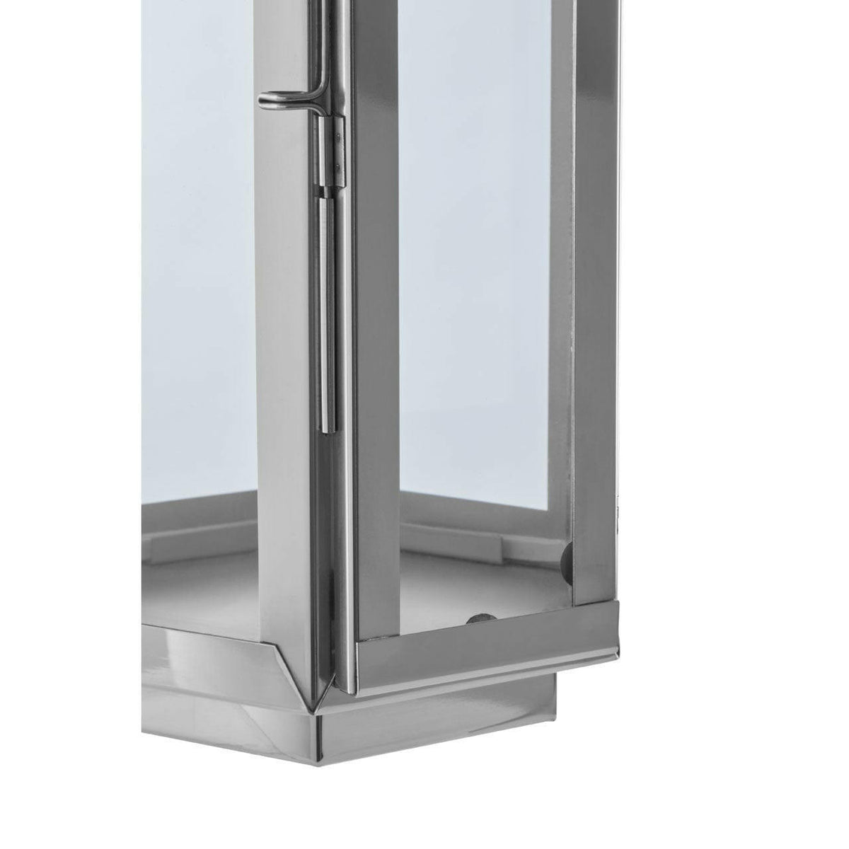 Herber Small Silver Finish Lantern.