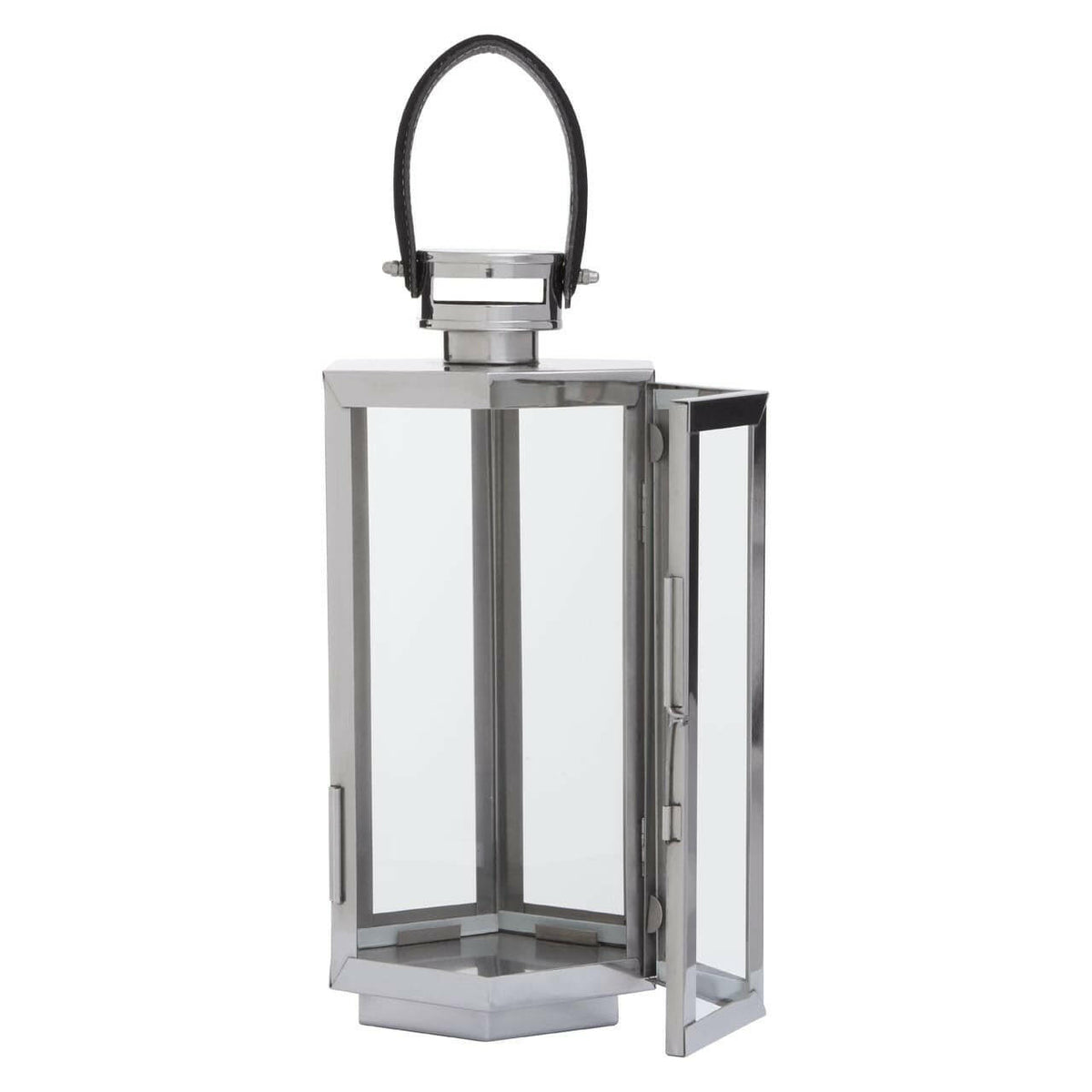 Herber Small Silver Finish Lantern.