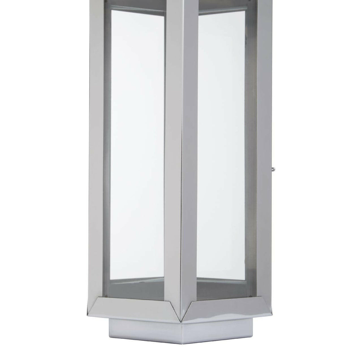 Herber Small Silver Finish Lantern.