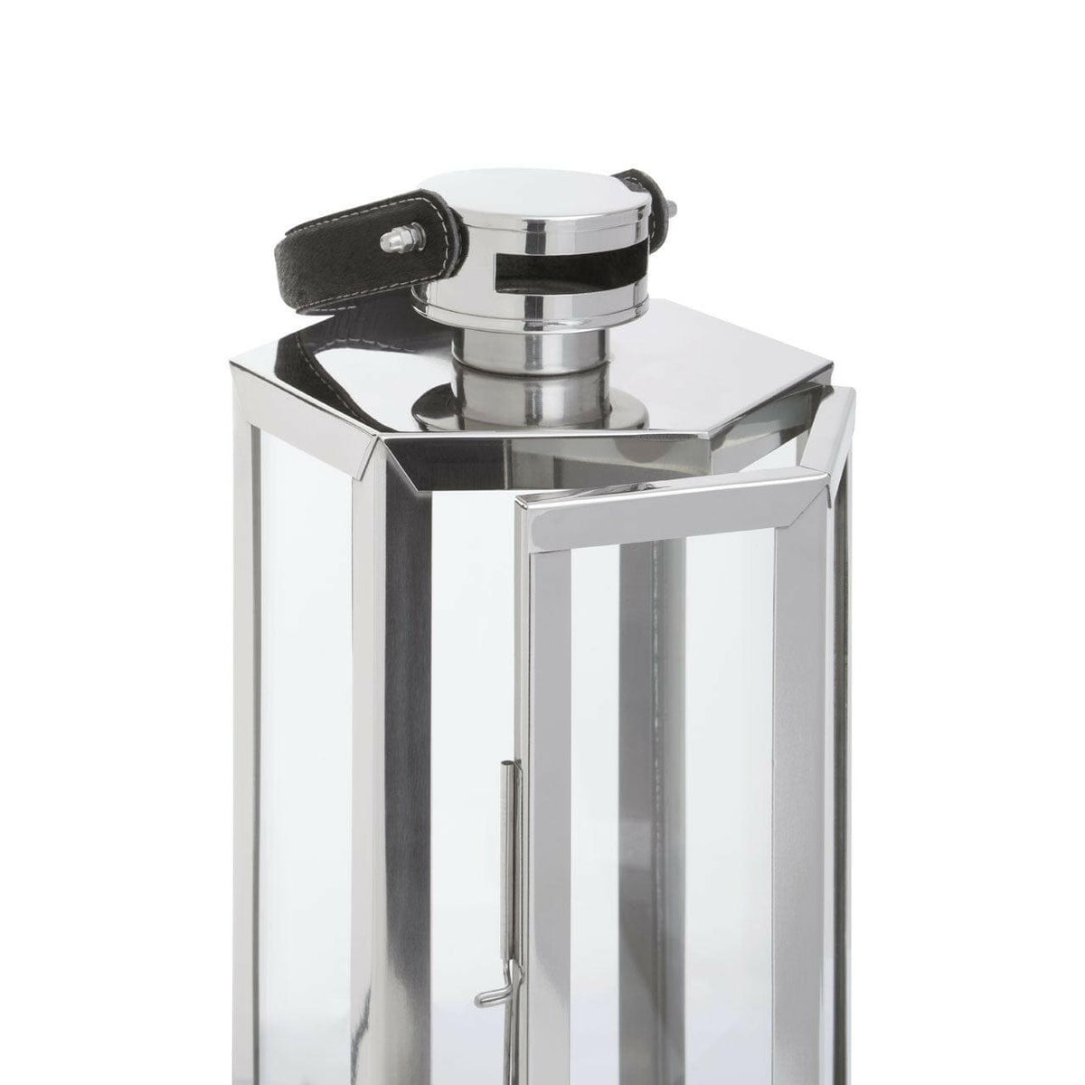 Herber Small Silver Finish Lantern.