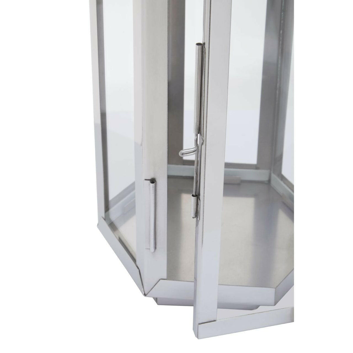 Herber Small Silver Finish Lantern.