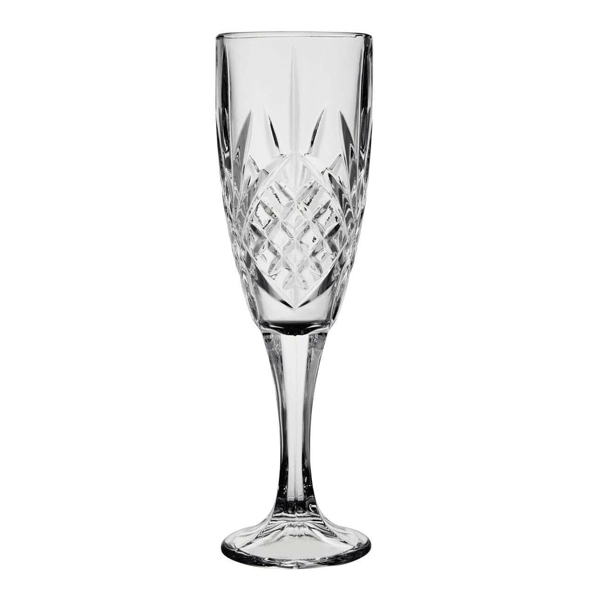 Lawley Crystal Champagne Flutes - Set Of 4.