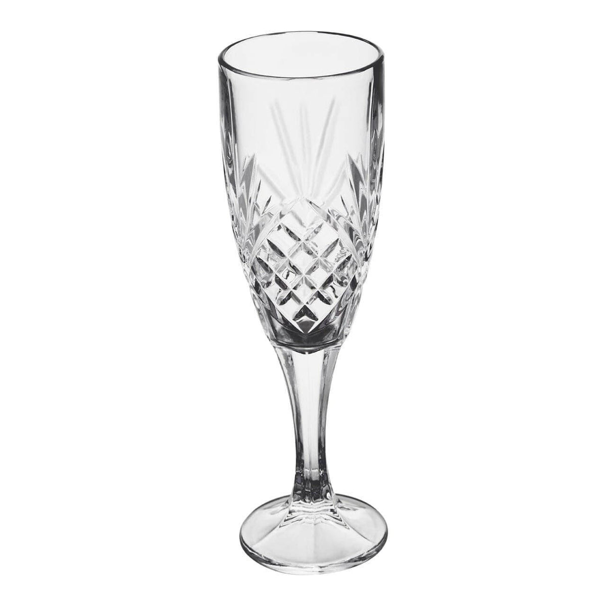 Lawley Crystal Champagne Flutes - Set Of 4.