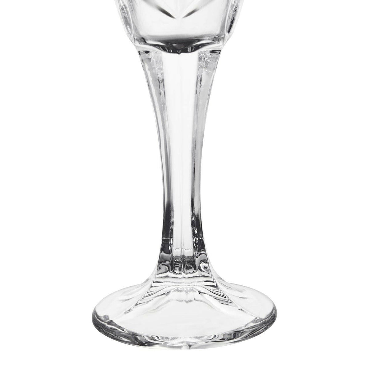 Lawley Crystal Champagne Flutes - Set Of 4.