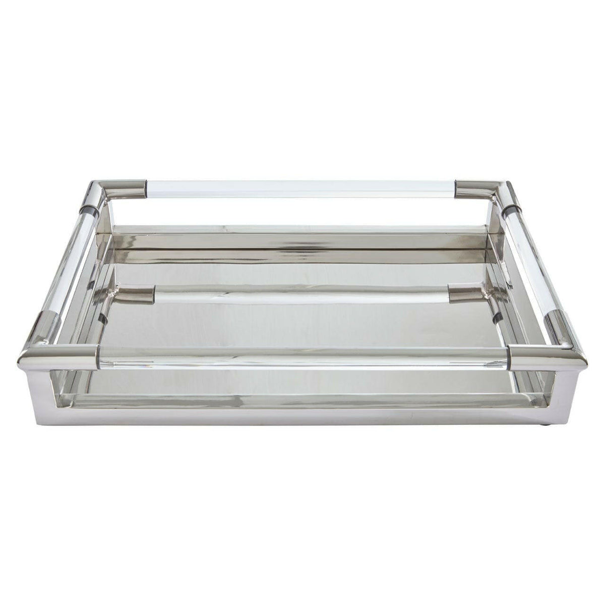 Lucita Silver Finish Tray.