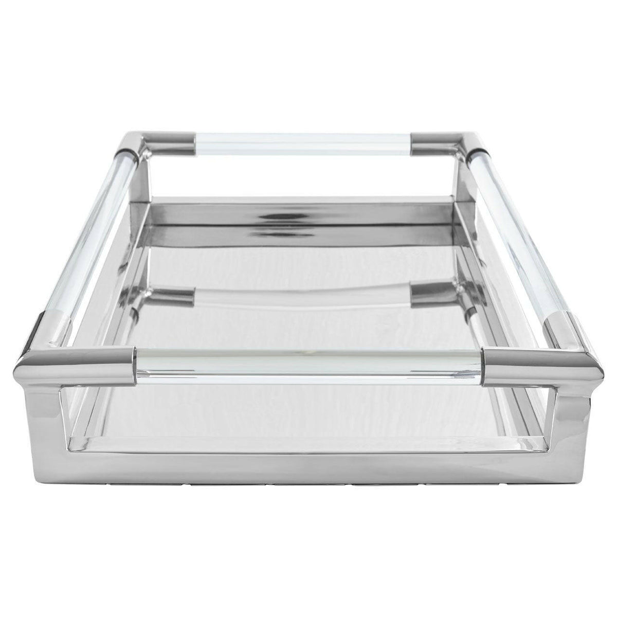 Lucita Silver Finish Tray.