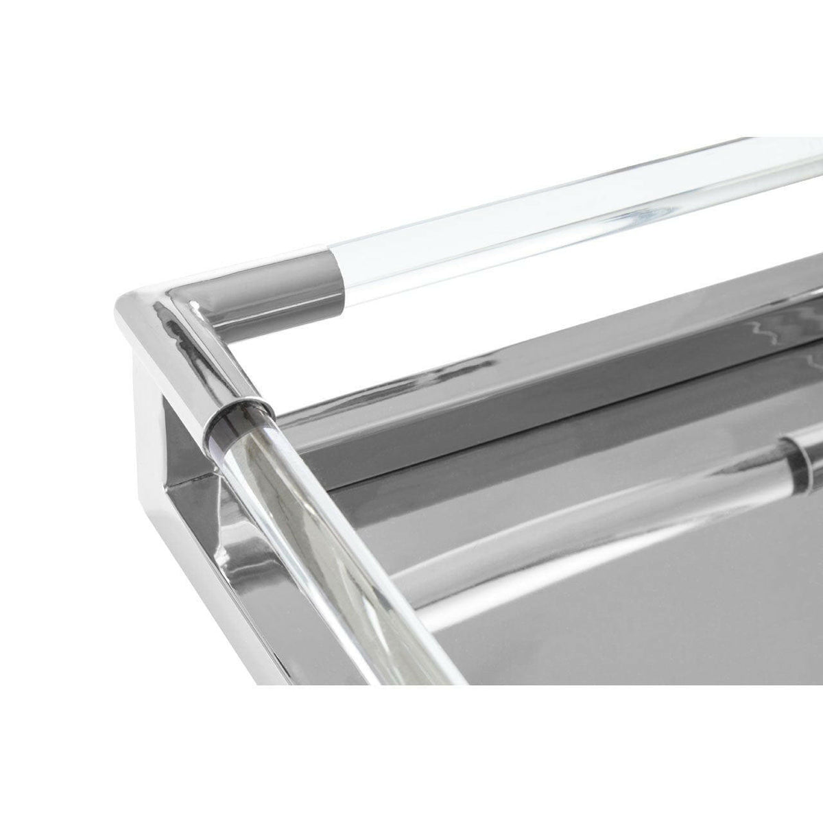 Lucita Silver Finish Tray.