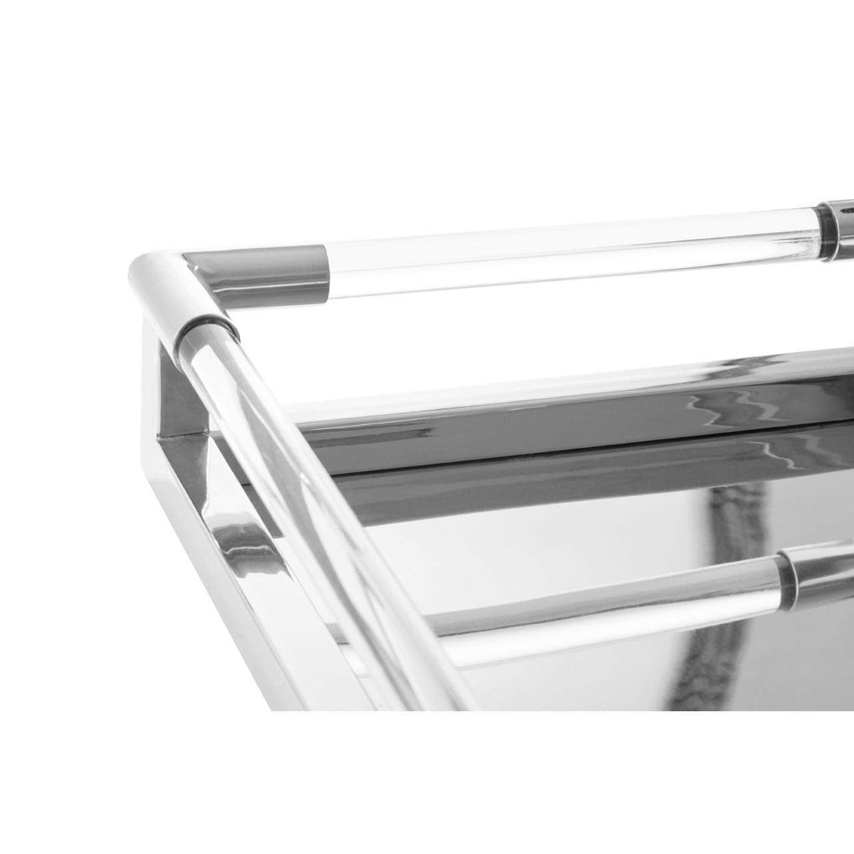 Lucita Silver Finish Tray.