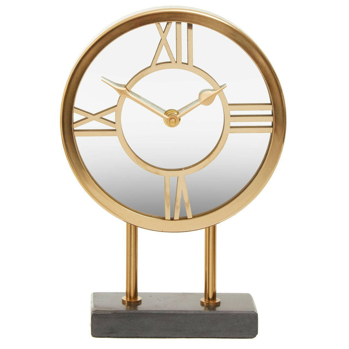 Mateo Black Marble Base Clock.