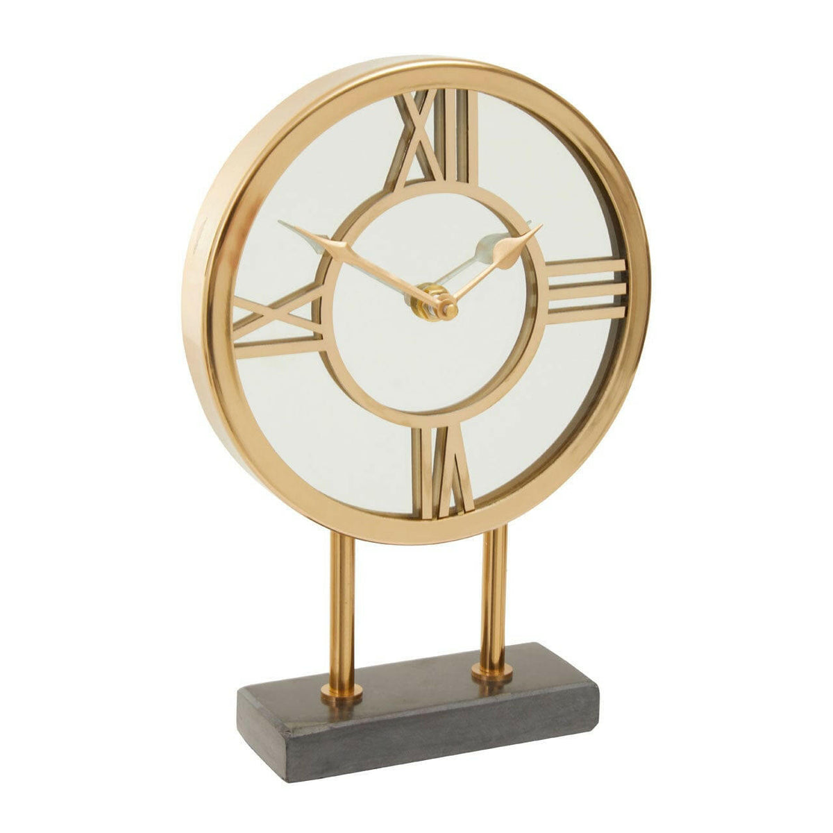 Mateo Black Marble Base Clock.