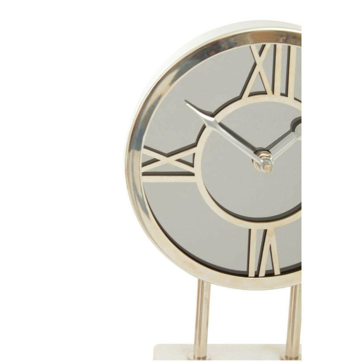 Mateo White Marble Base Clock.