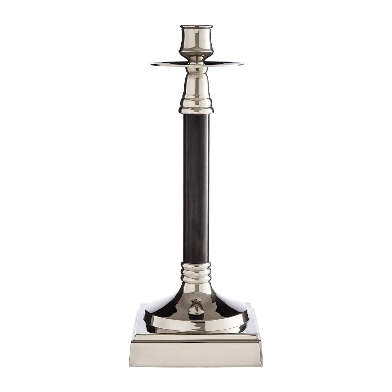 Hamilton Interiors Accessories Nickel / Black Finish Candle Holder House of Isabella UK