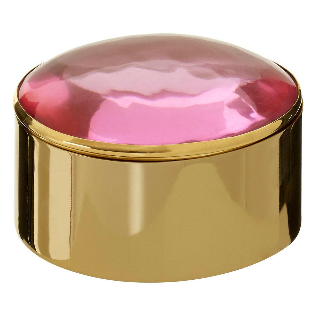 Nixie Set Of 3 Trinket Boxes With Pink Lids.