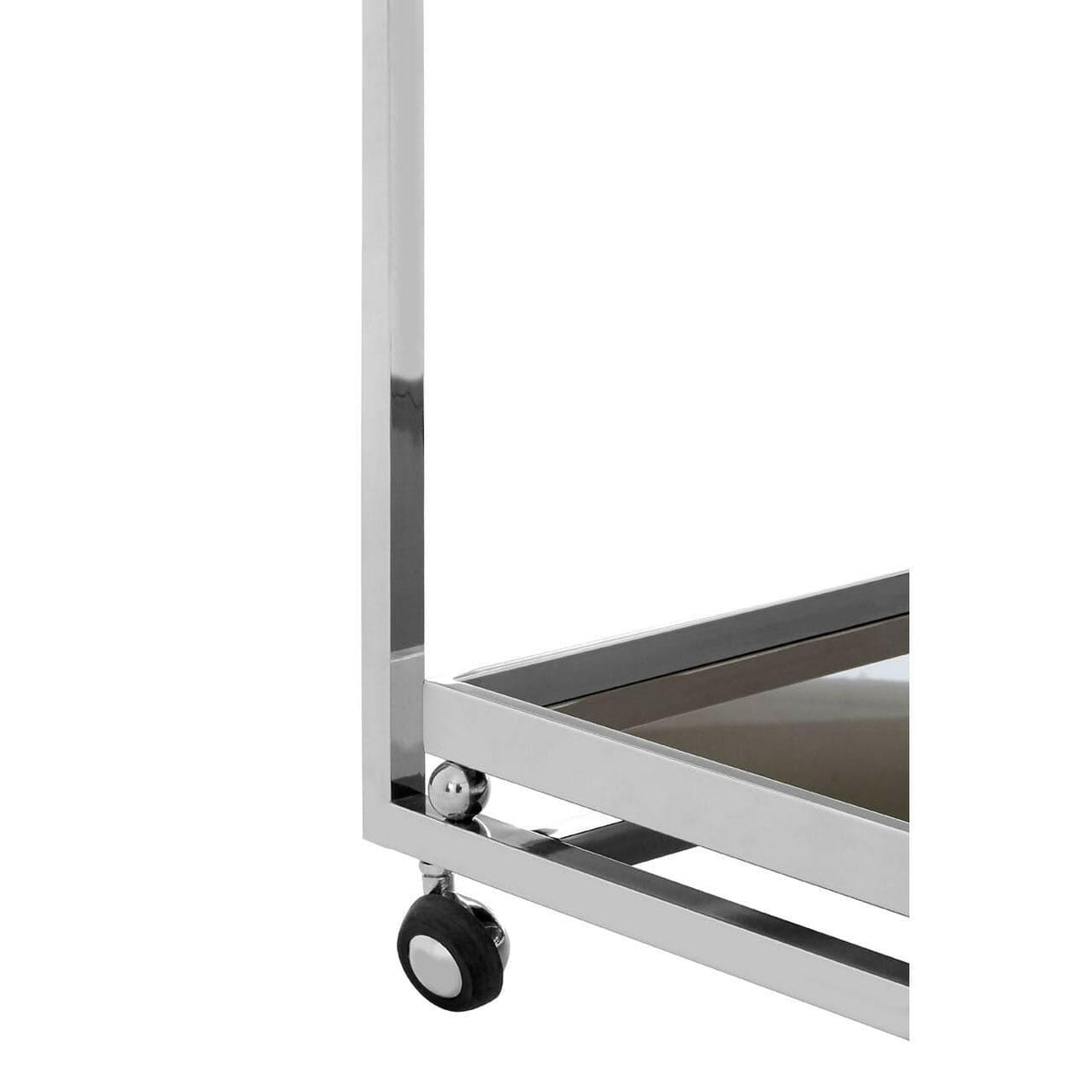 Novo 3 Tier Trolley With Silver Finish Frame.