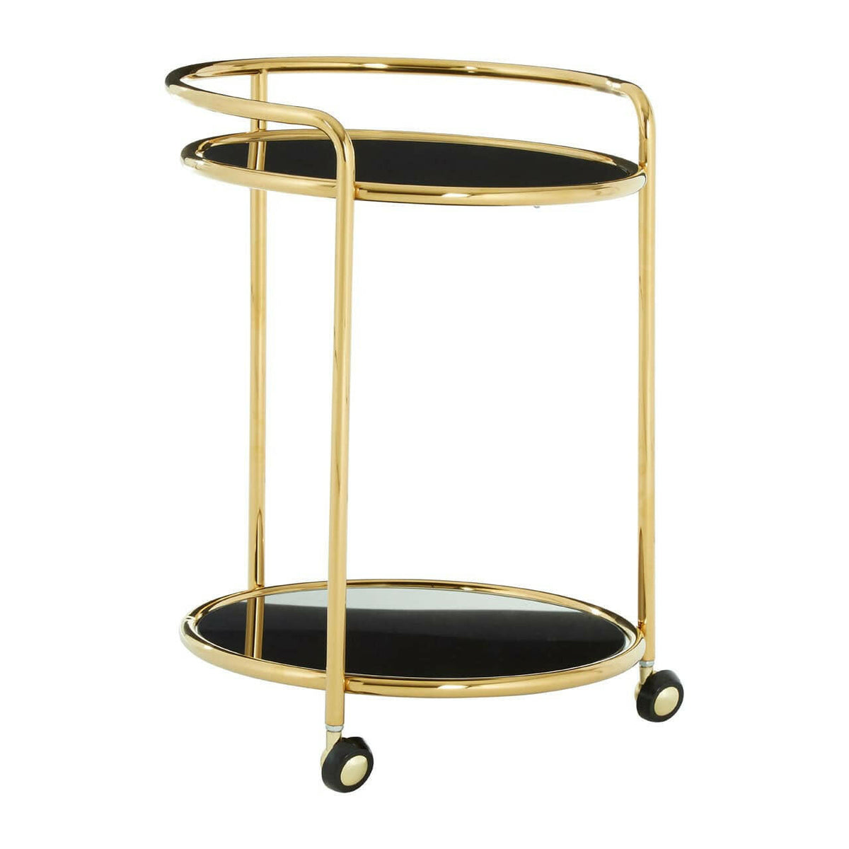 Novo Round Gold Finish Trolley.