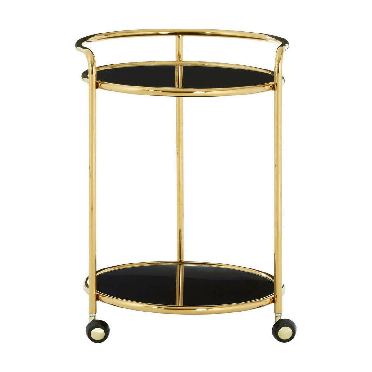 Novo Round Gold Finish Trolley.