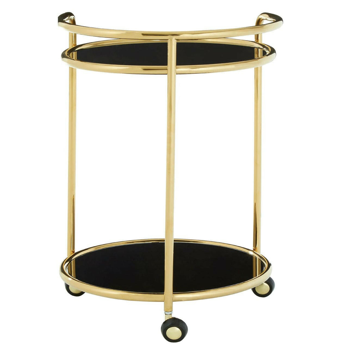 Novo Round Gold Finish Trolley.